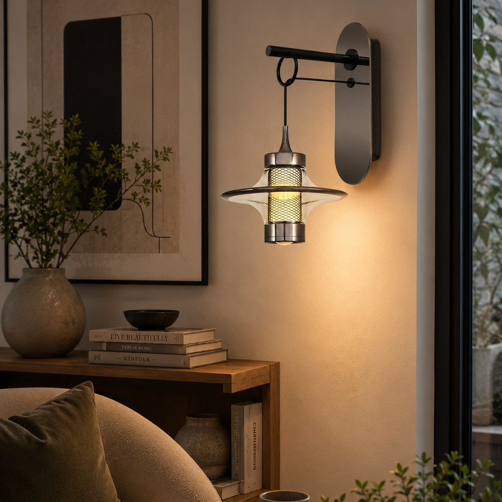 Amber-Gri Akrilik LED Aplik 25x35 cm — görsel 5
