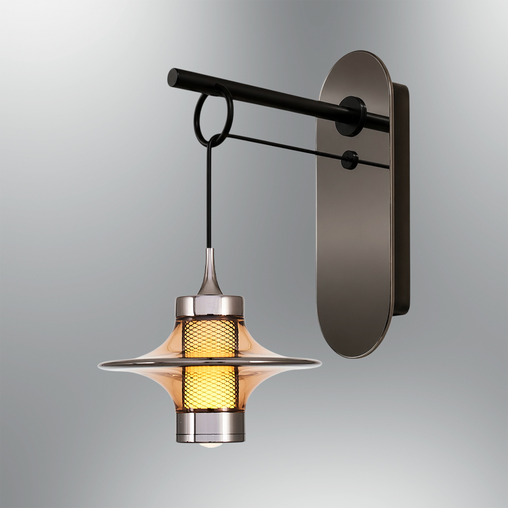 Amber-Gri Akrilik LED Aplik 25x35 cm — görsel 8