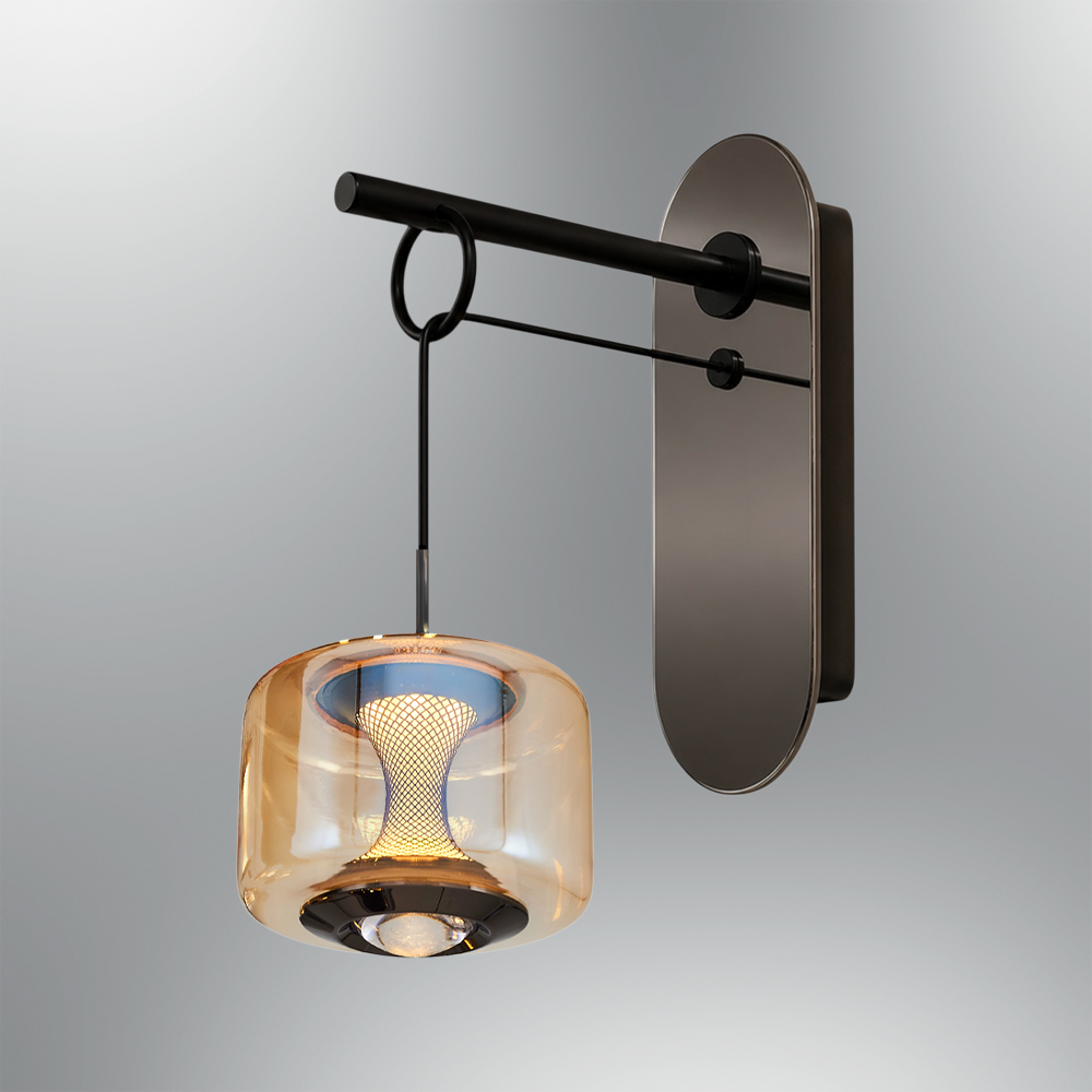 Amber-Gri Cam LED Aplik 25x35 cm (10w) — görsel 5