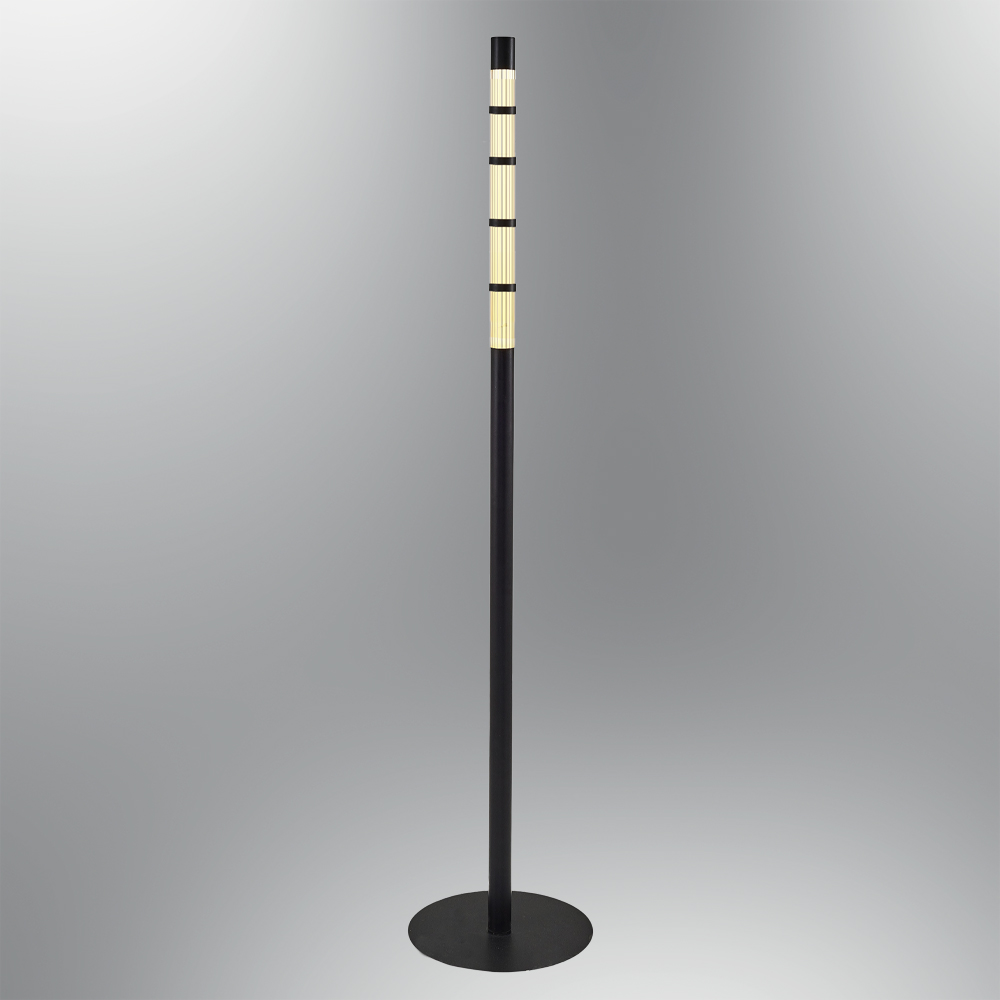 أصفر-أسود زجاج LED مصباح أرضي 26x155 cm أصفر-أسود زجاج LED مصباح أرضي 26x155 cm