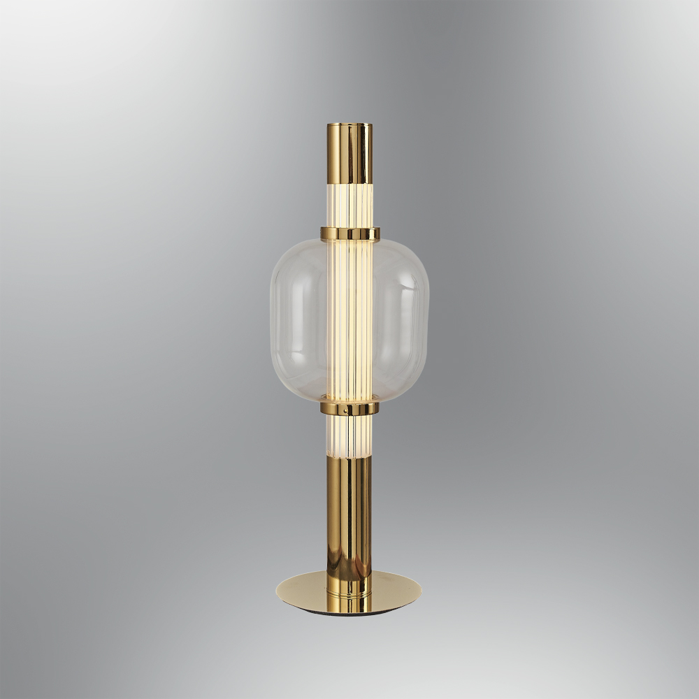 Gold-Black Glass LED Table Lamp 12x40 cm Gold-Black Glass LED Table Lamp 12x40 cm
