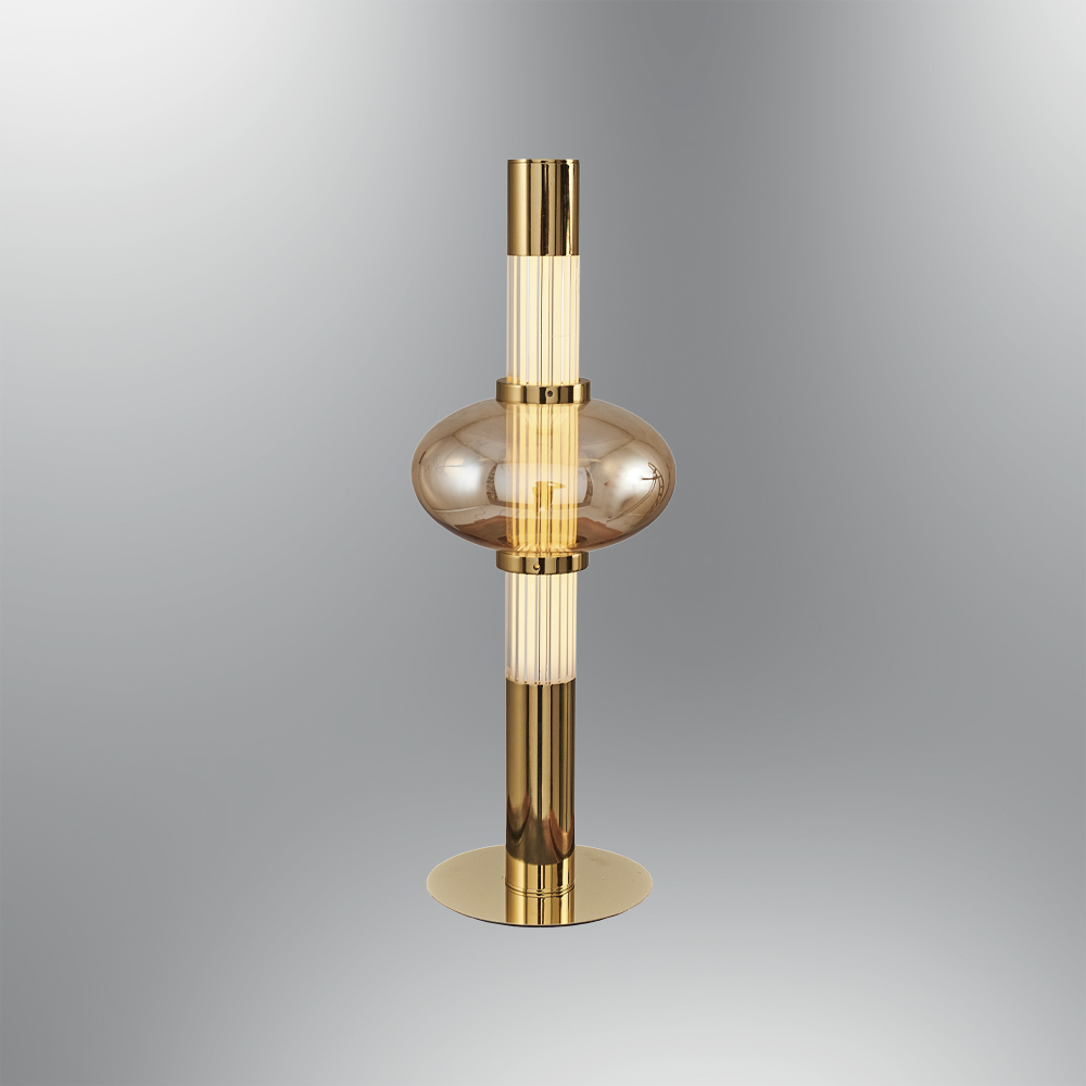 Gold-Black Glass LED Table Lamp 12x40 cm Gold-Black Glass LED Table Lamp 12x40 cm
