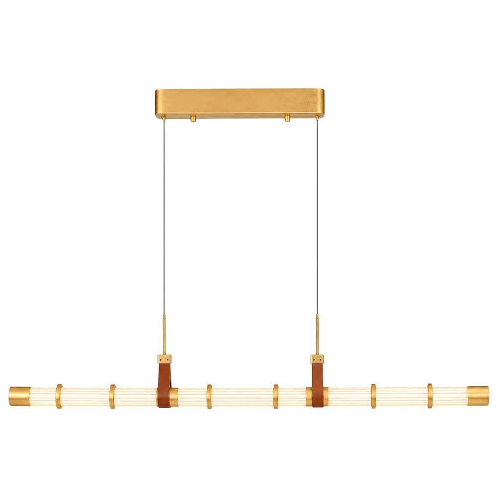 Sarı-Siyah Cam LED Avize 115x120 cm — görsel 3