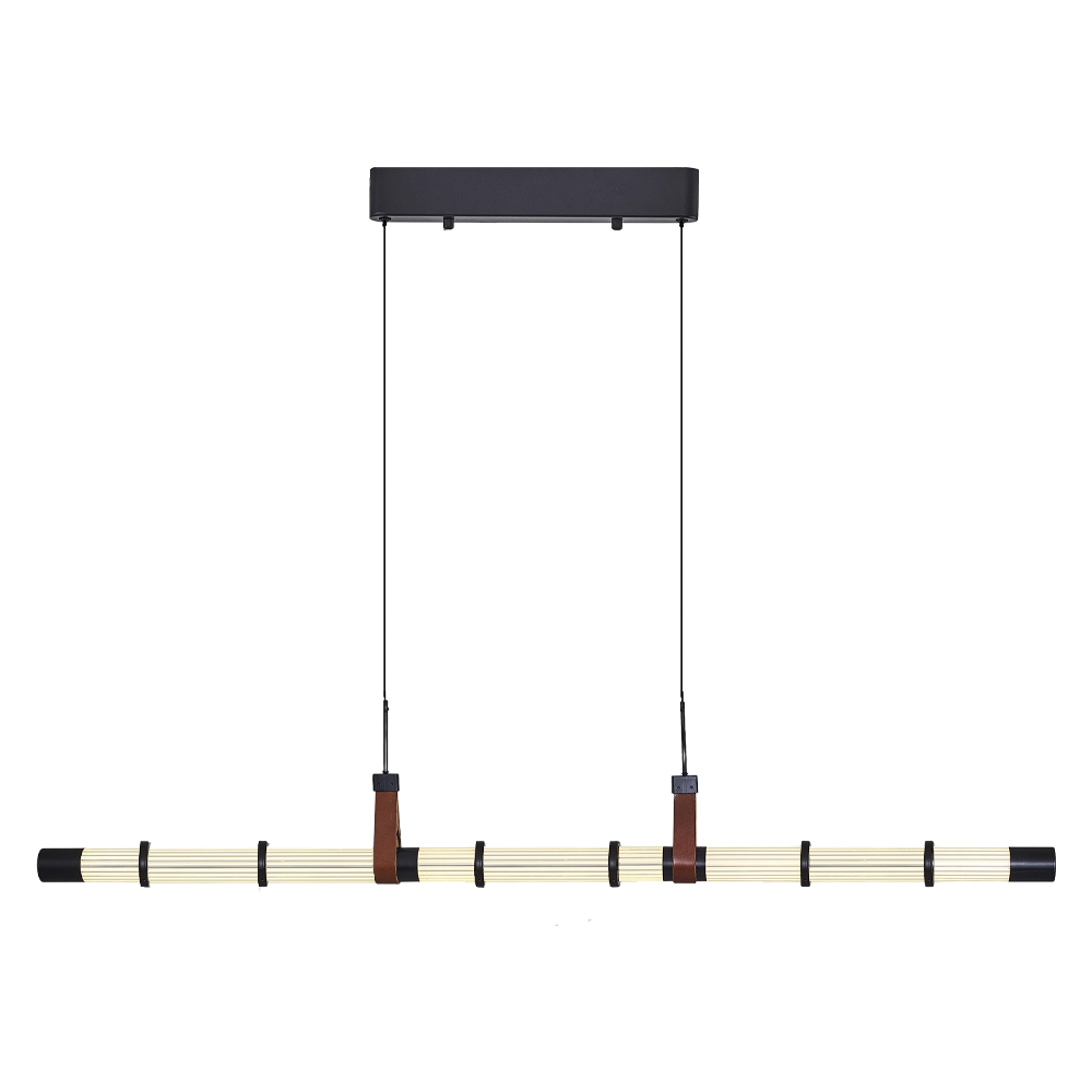 Sarı-Siyah Cam LED Avize 115x120 cm — görsel 5