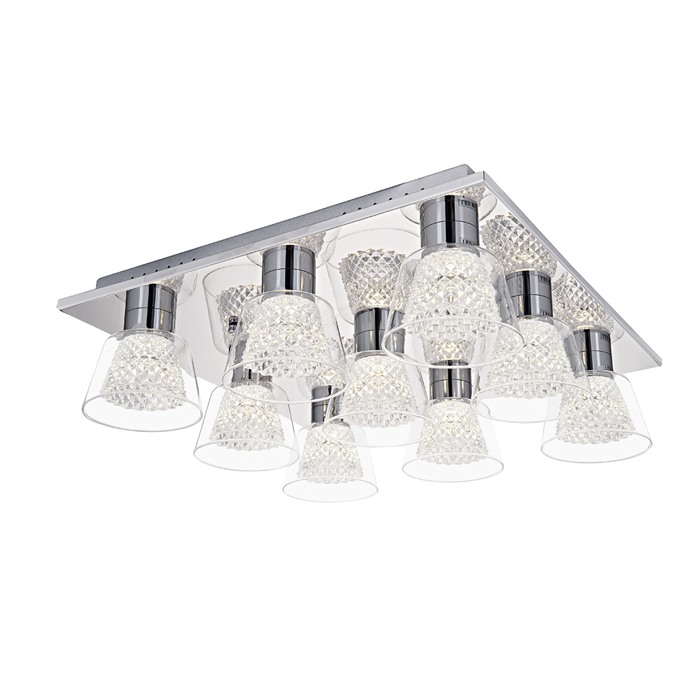 Krom Cam LED Plafonyer 45x14 cm — görsel 3