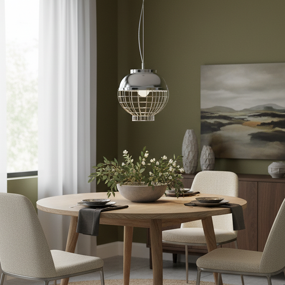Krom-Rose gold Metal LED Avize 30x120 cm — görsel 5