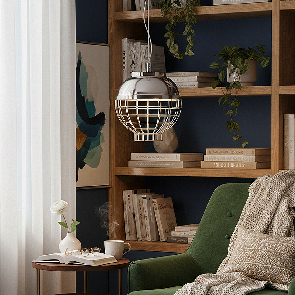Krom-Rose gold Metal LED Avize 30x120 cm — görsel 8