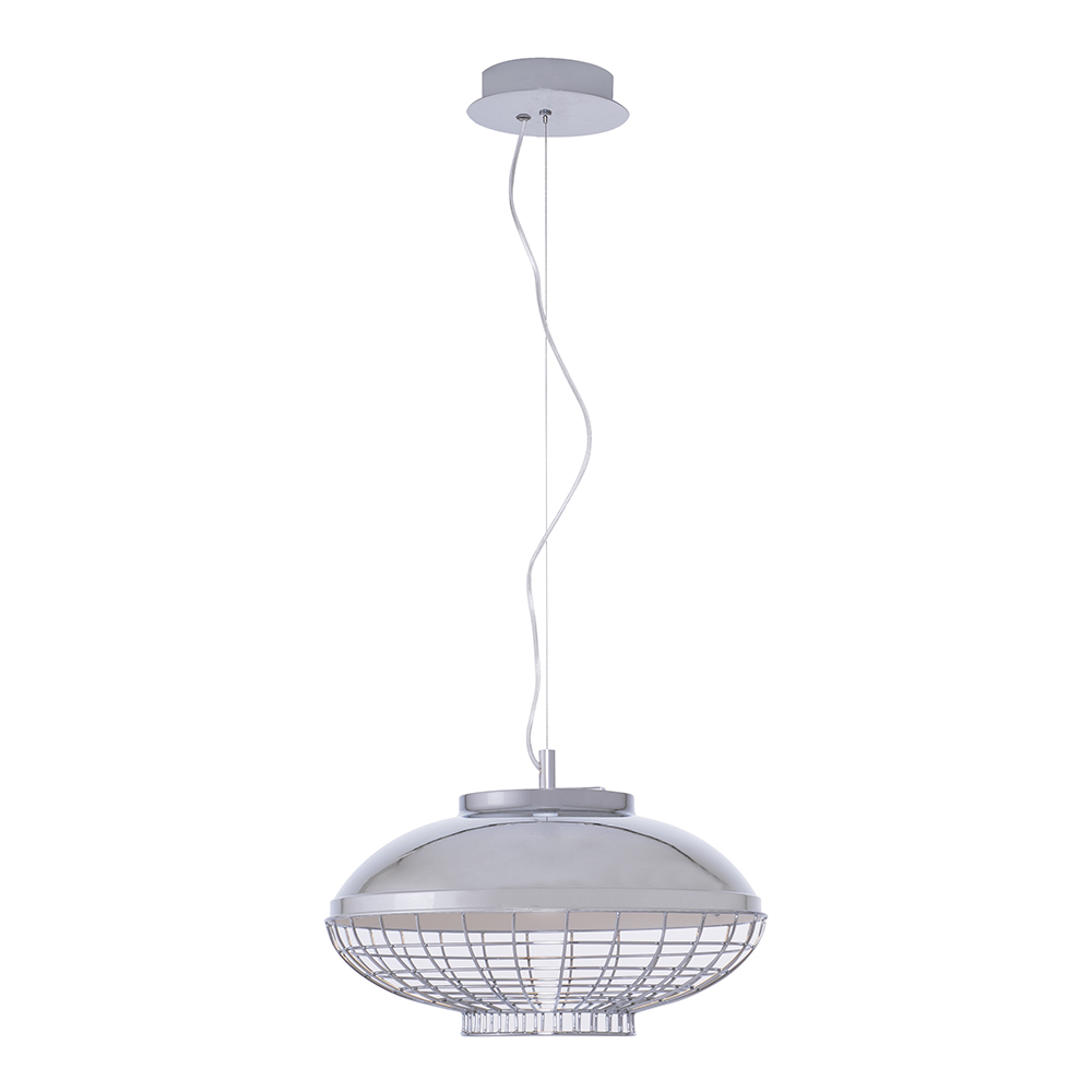 Krom Metal LED Avize 40x120 cm — görsel 4