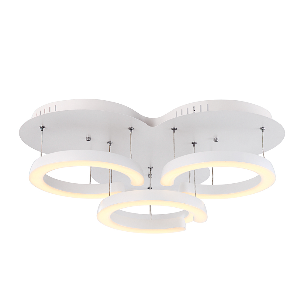 Beyaz Akrilik LED Plafonyer 63x33 cm — görsel 4