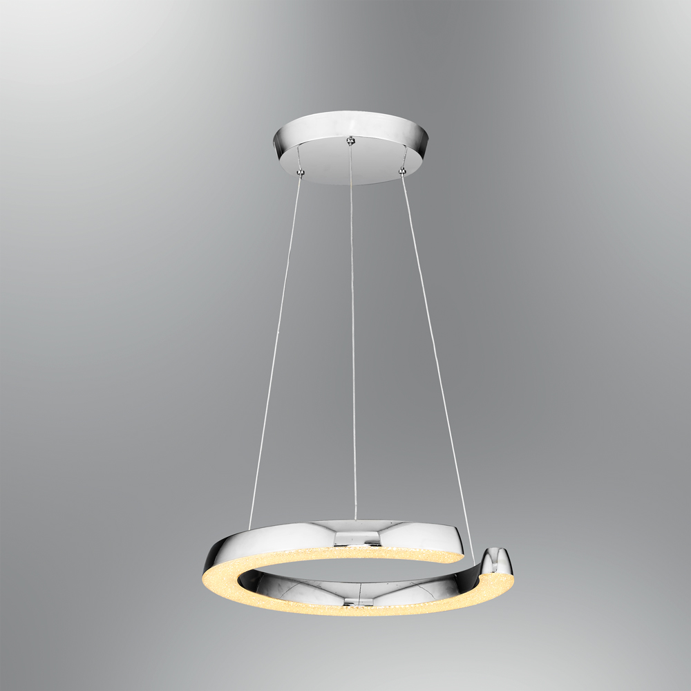 Krom Akrilik LED Avize 45x120 cm Krom Akrilik LED Avize 45x120 cm