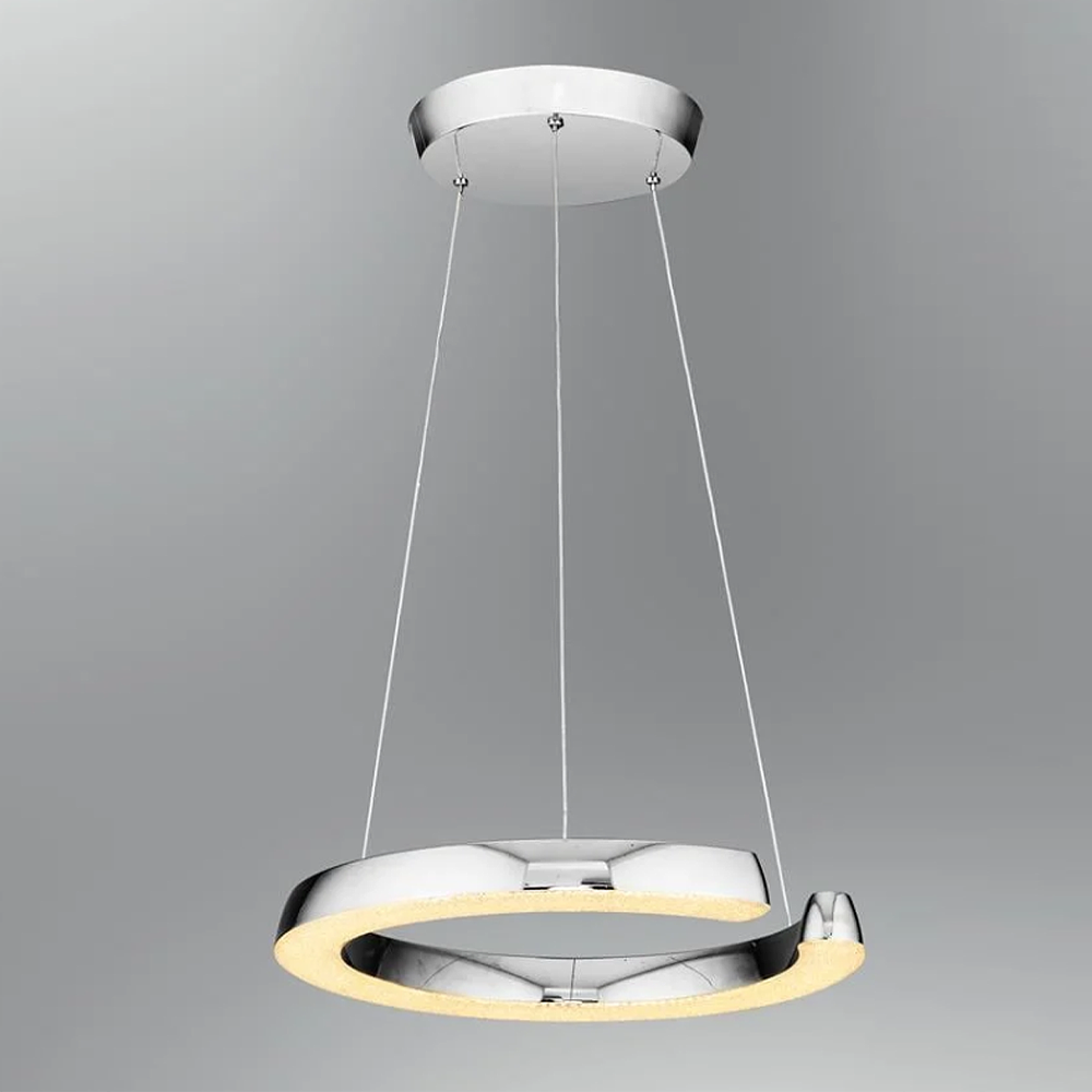 Krom Akrilik LED Avize 45x120 cm — görsel 6