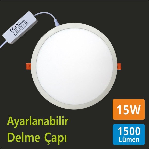 Ayarlı LED Panel Spot — Yönlendirilebilir Gömme Spot, 8W–24W — 8W · Siyah Ayarlı LED Panel Spot — Yönlendirilebilir Gömme Spot, 8W–24W — 8W · Siyah
