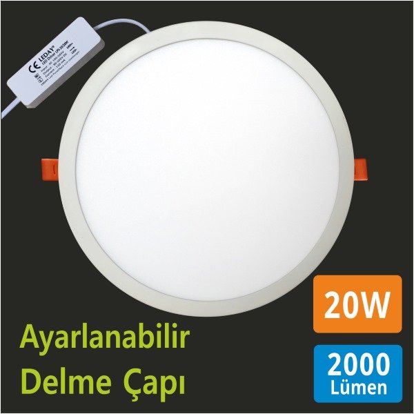 Adjustable LED Panel Spot — Directional Downlight, 8W–24W Adjustable LED Panel Spot — Directional Downlight, 8W–24W