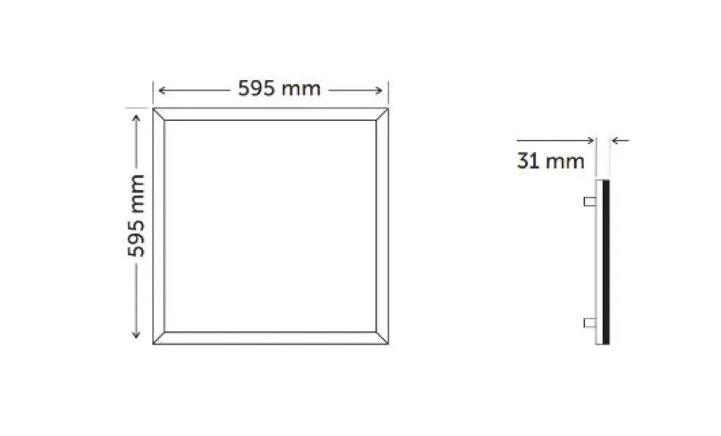 40W 60x60 Backlight Einbau LED Panel(10 Stück)