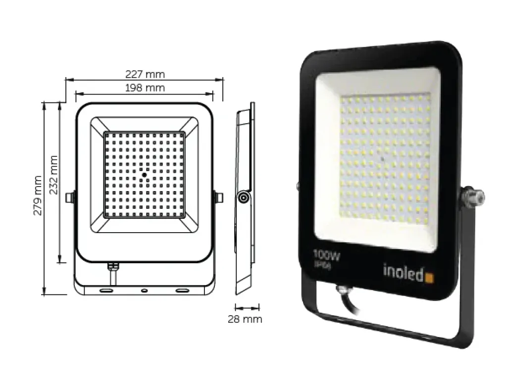 EGRA 100W LED Projektör İnoled EGRA 100W LED Projektör