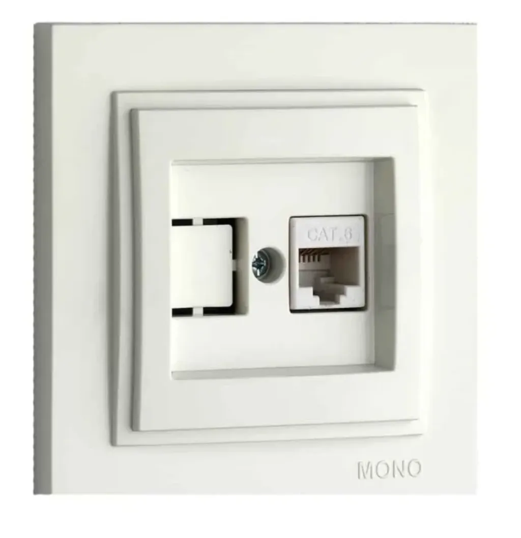 Mono Despina White Data Socket Mono Despina Beyaz Data Priz