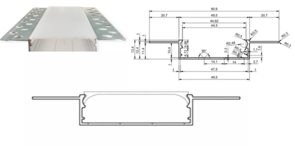 50mm Trımless Alümınyum