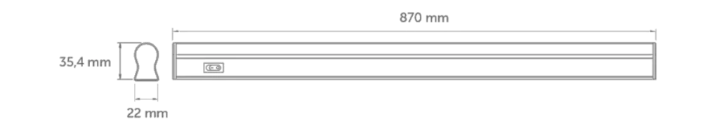 T5 12W LED Bant Armatür İnoled