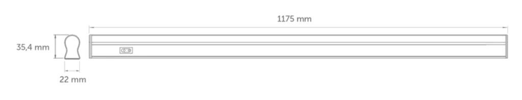 T5 16W LED Bant Armatür İnoled — görsel 2
