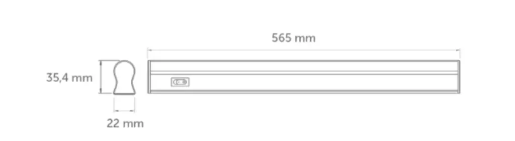 T5 8W LED Bant Armatür İnoled — görsel 2