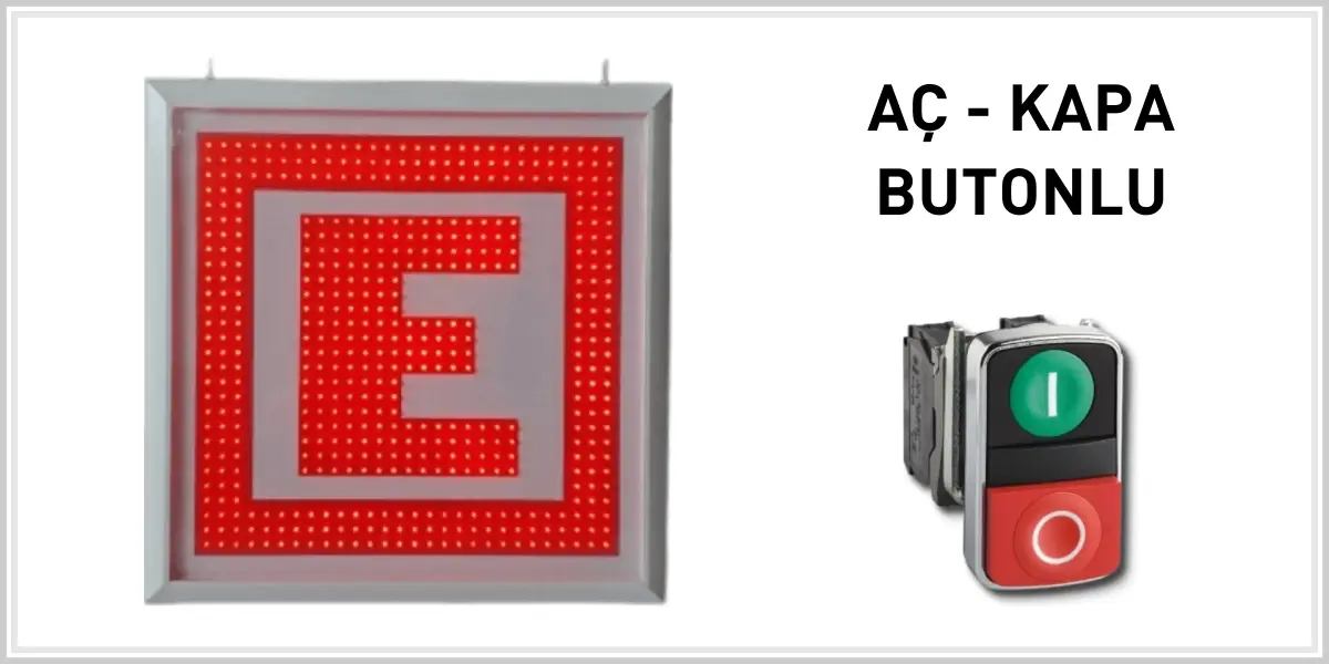 Eczane E Tabela — LED, Telefondan Kontrollü Eczane E Tabela — LED, Telefondan Kontrollü