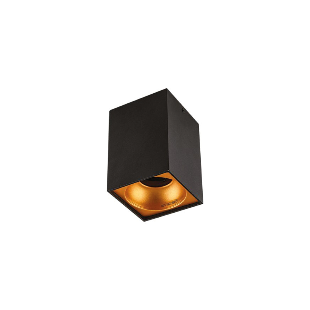 Aufbau Wandleuchte Leuchte Schwarz-Gold