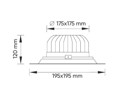 40W Tekli Ankastre LED Spot — görsel 2