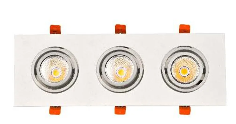 45W أحادي ثلاثي مدمج LED سبوت 45W Mono Üçlü Ankastre LED Spot