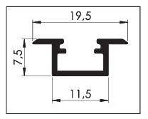 G-10 Sıva Altı LED Alüminyum Profil G-10 Sıva Altı LED Alüminyum Profil
