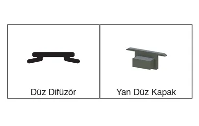 G-10 Sıva Altı LED Alüminyum Profil G-10 Sıva Altı LED Alüminyum Profil