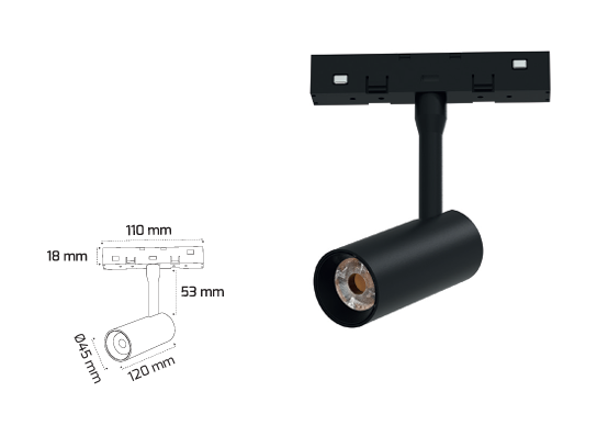 مغناطيس وحدة إنارة – 10W (GY-2053-10) Magnet Armatür – 10W