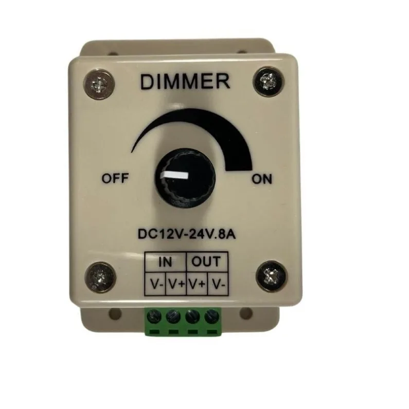 Manuel Led Dimmer 12-24V 8A Dc Dimmer 12-24 Volt Şerit Led Dimmer Manuel Led Dimmer 12-24V 8A Dc Dimmer 12-24 Volt Şerit Led Dimmer