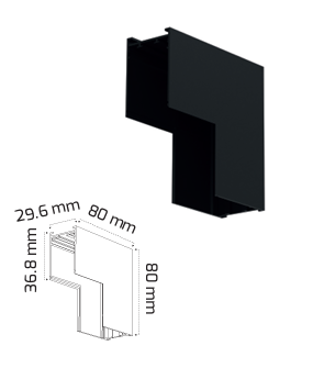 Sıva Üzeri Slim Magnet Ray L Dönüş Aparatı (Duvar)