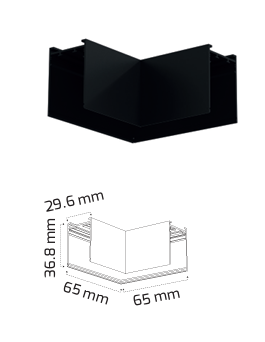Sıva Üzeri Slim Magnet Ray L Dönüş Aparatı (Tavan)