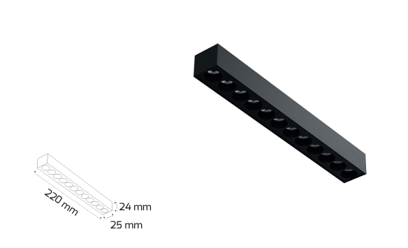 Slim Magnet Armatür – 12W Slim Magnet Armatür – 12W