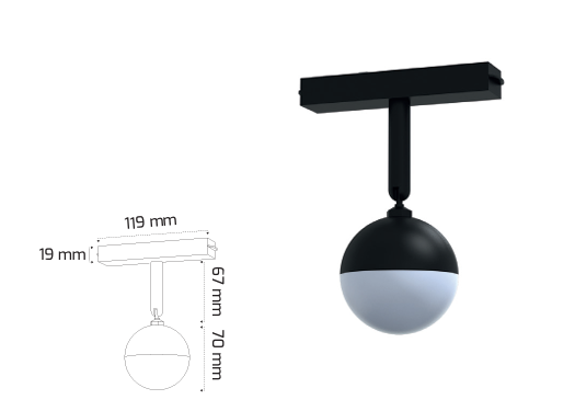 Slim Magnet Armatür – 7W Slim Magnet Armatür – 7W