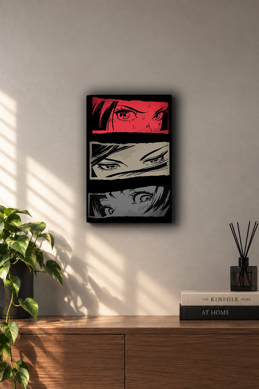 Anime Eyes Comic Panels Dark Aesthetic Metal Duvar Tablosu Anime Eyes Comic Panels Dark Aesthetic Metal Duvar Tablosu