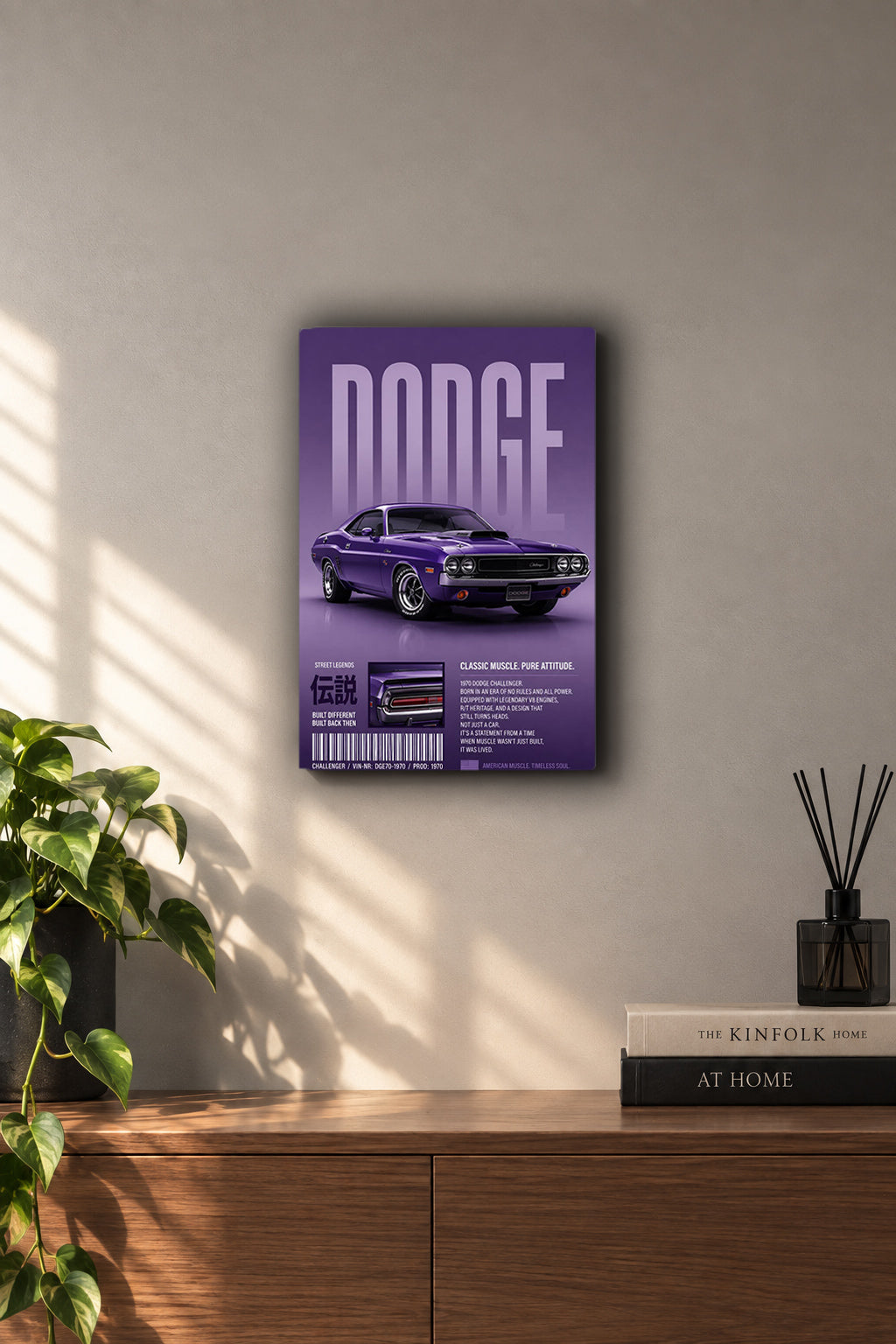 Dodge Challenger 1970 Plum Crazy Metal Duvar Tablosu Dodge Challenger 1970 Plum Crazy Metal Duvar Tablosu