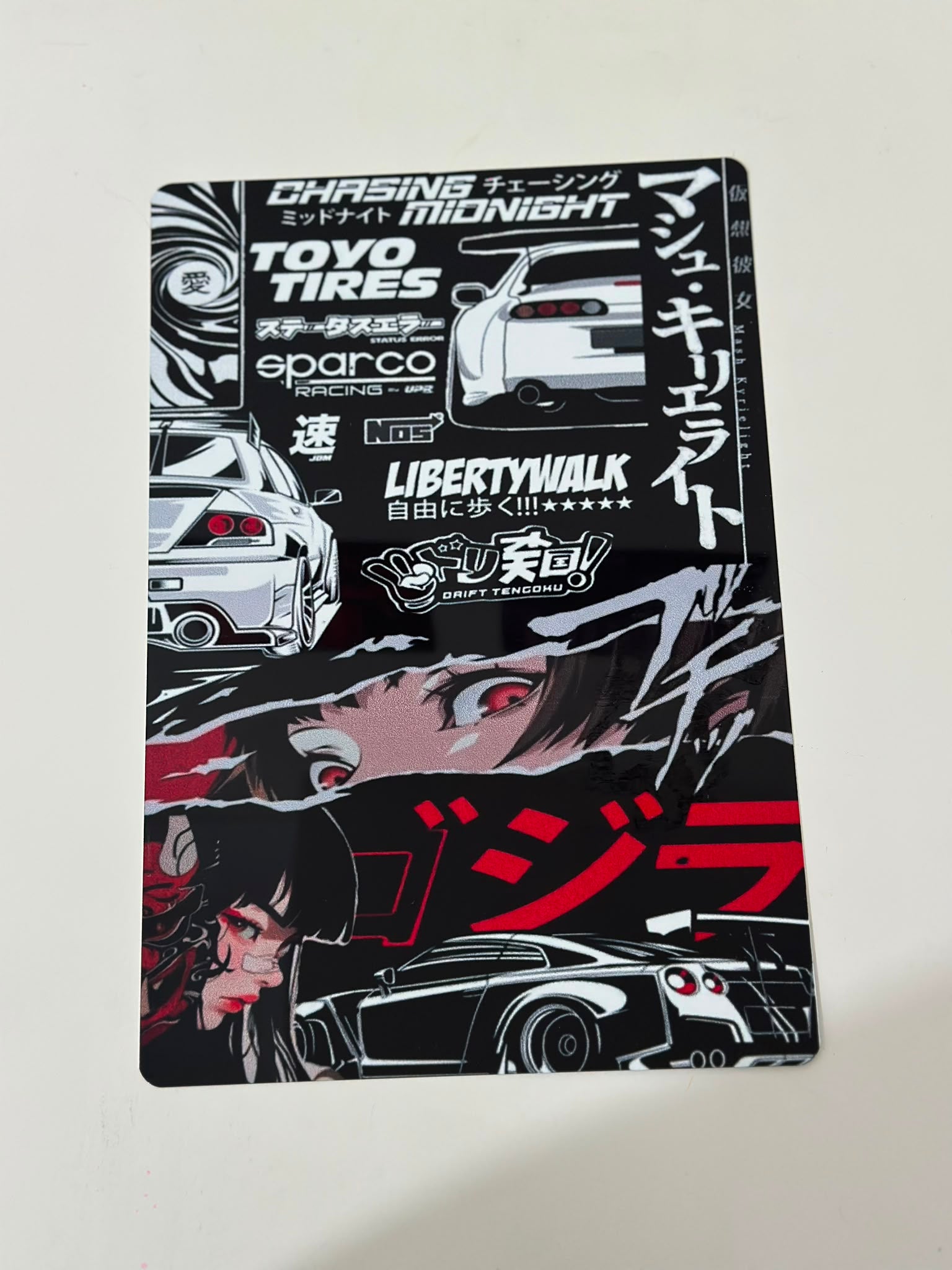 JDM Midnight Drift Manga Collage Metal Duvar Tablosu JDM Midnight Drift Manga Collage Metal Duvar Tablosu