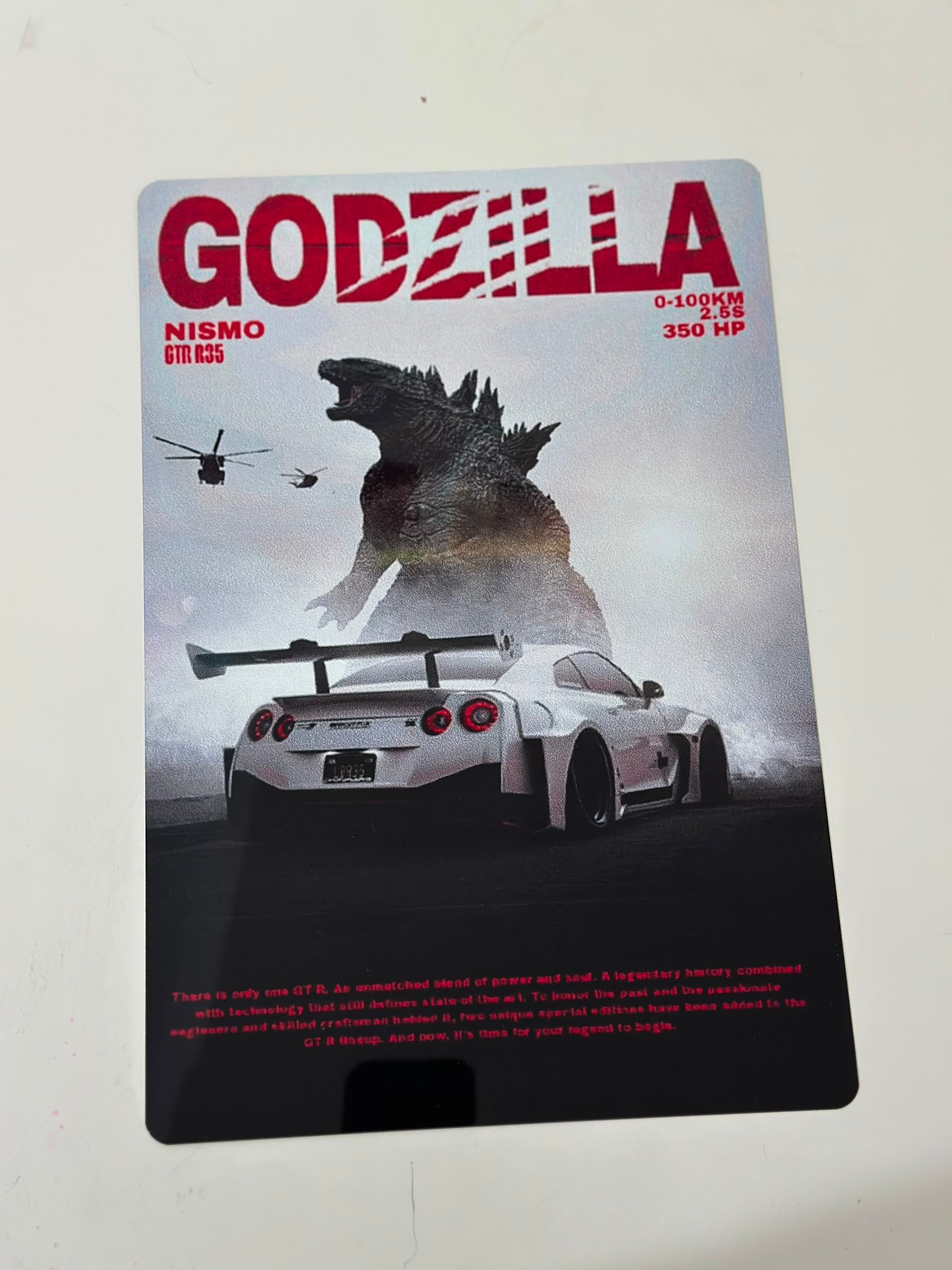 Nissan GT-R R35 Nismo Godzilla Metal Duvar Tablosu Nissan GT-R R35 Nismo Godzilla Metal Duvar Tablosu