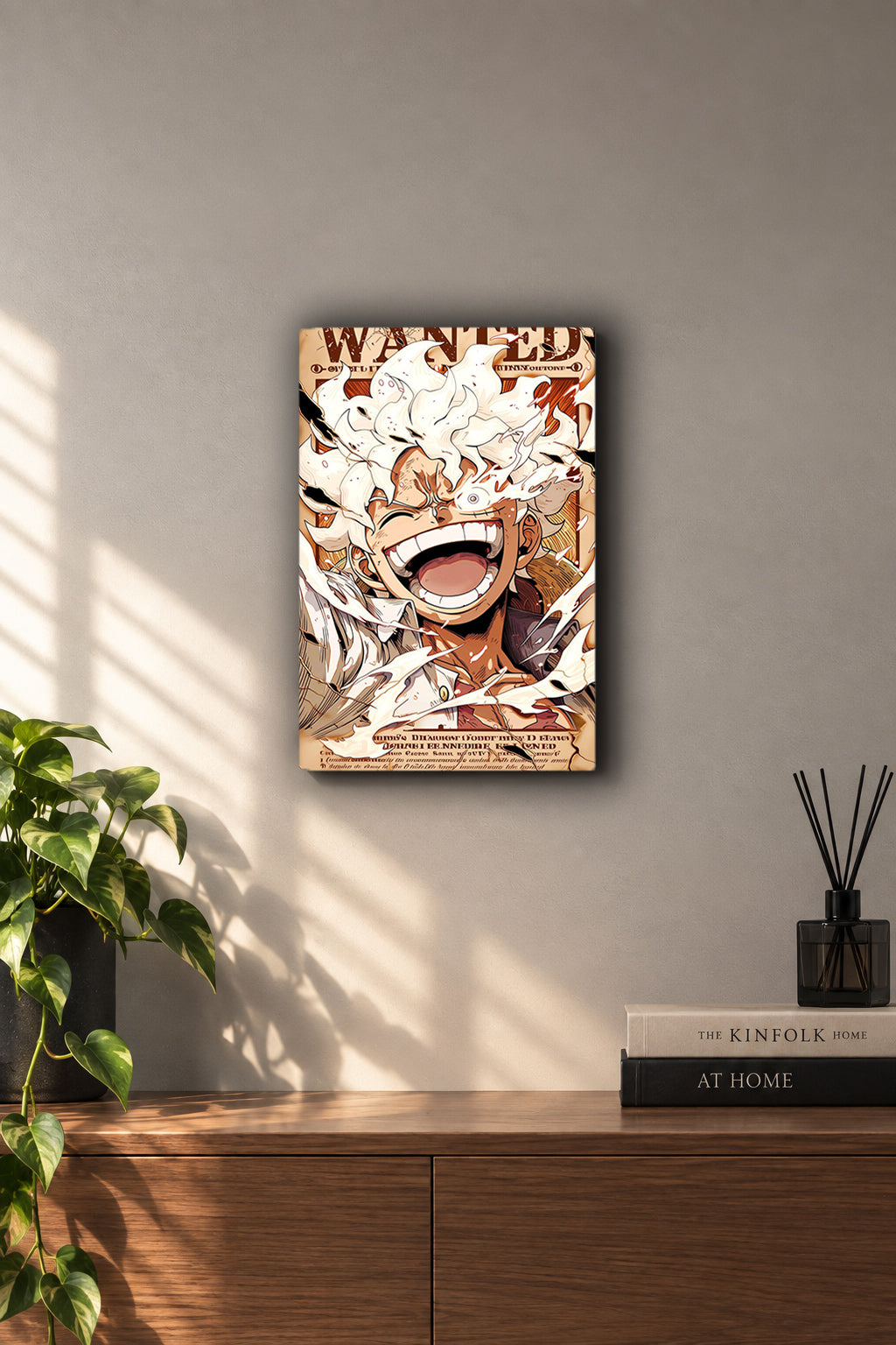 One Piece Luffy Gear 5 Wanted Póster Metal Pared Cuadro One Piece Luffy Gear 5 Wanted Poster Metal Duvar Tablosu