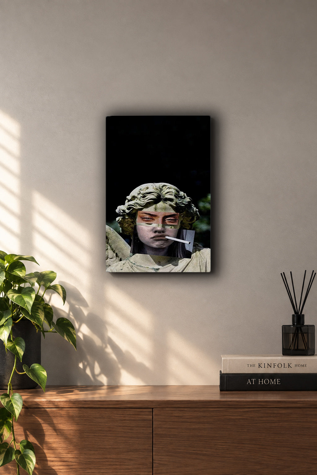 Rebel Angel Collage Metal Duvar Tablosu Rebel Angel Collage Metal Duvar Tablosu