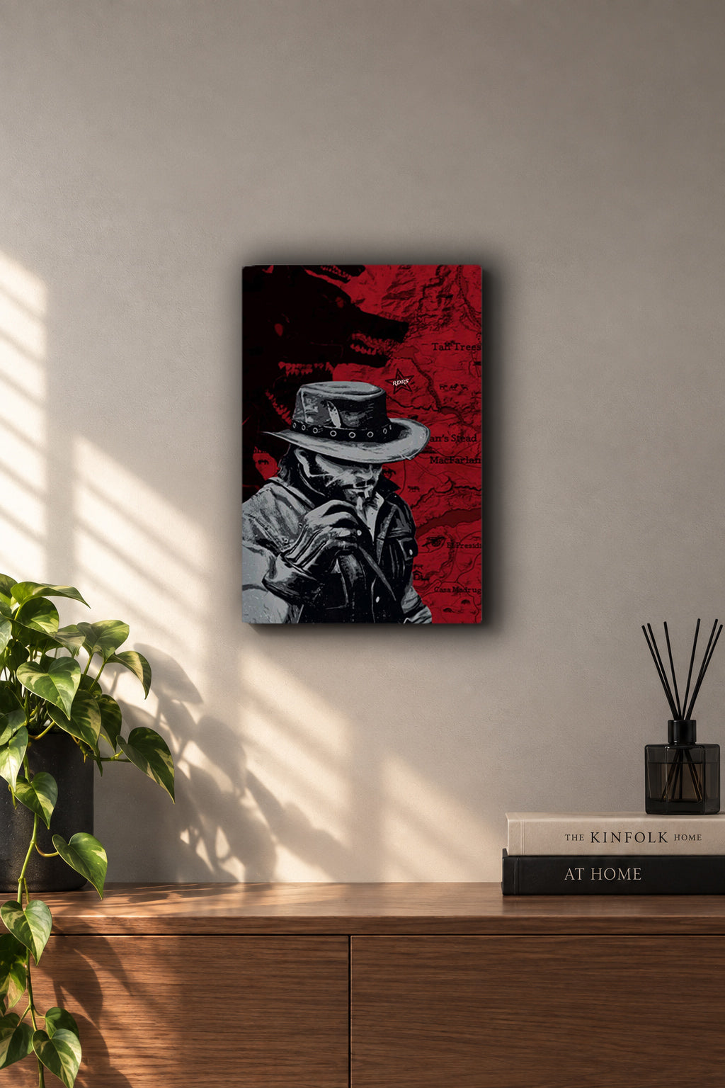 Red Dead Redemption John Marston Outlaw Wolf Metal Duvar Tablosu Red Dead Redemption John Marston Outlaw Wolf Metal Duvar Tablosu