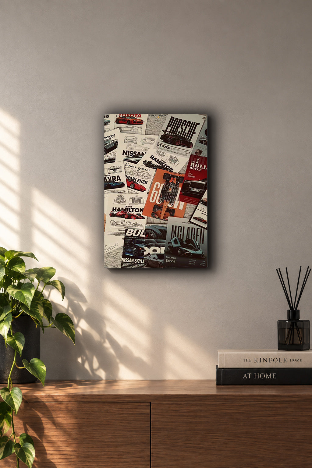 Supercars & F1 Racing Magazine Collage Metal Duvar Tablosu Supercars & F1 Racing Magazine Collage Metal Duvar Tablosu