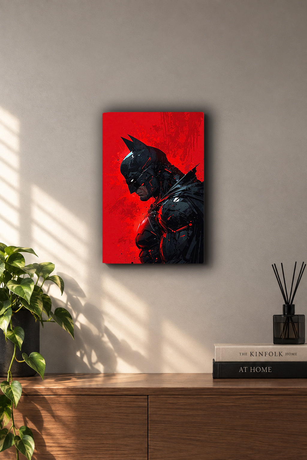 The Batman Crimson Shadow Metal Duvar Tablosu The Batman Crimson Shadow Metal Duvar Tablosu
