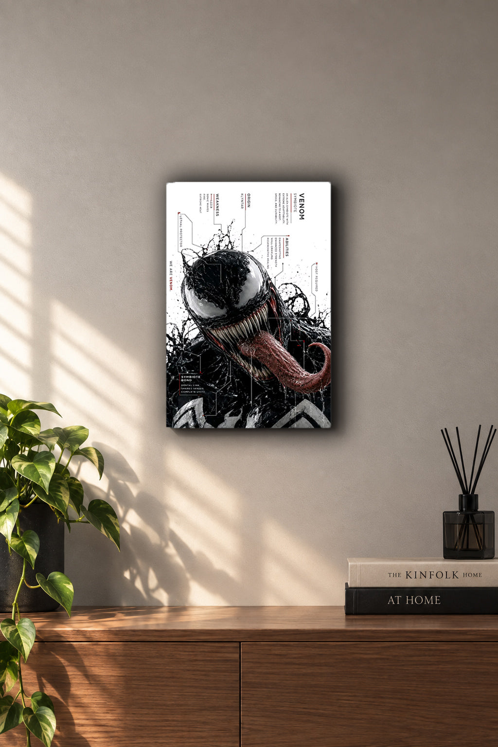 Venom Symbiote Tech Blueprint Metal Duvar Tablosu Venom Symbiote Tech Blueprint Metal Duvar Tablosu