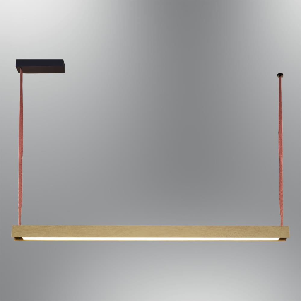 Metal Reta Siyah Sarkıt Avize 120 cm — görsel 3