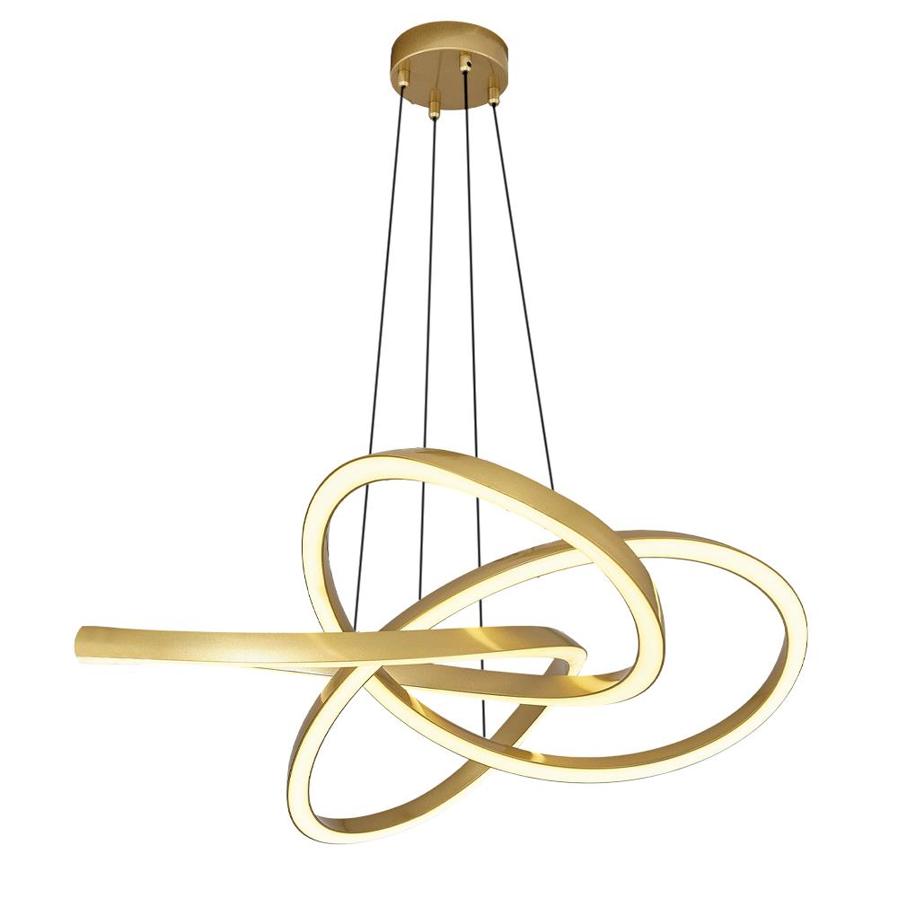 Metal Helical Yuvarlak Sarkıt Avize 150 cm — görsel 7