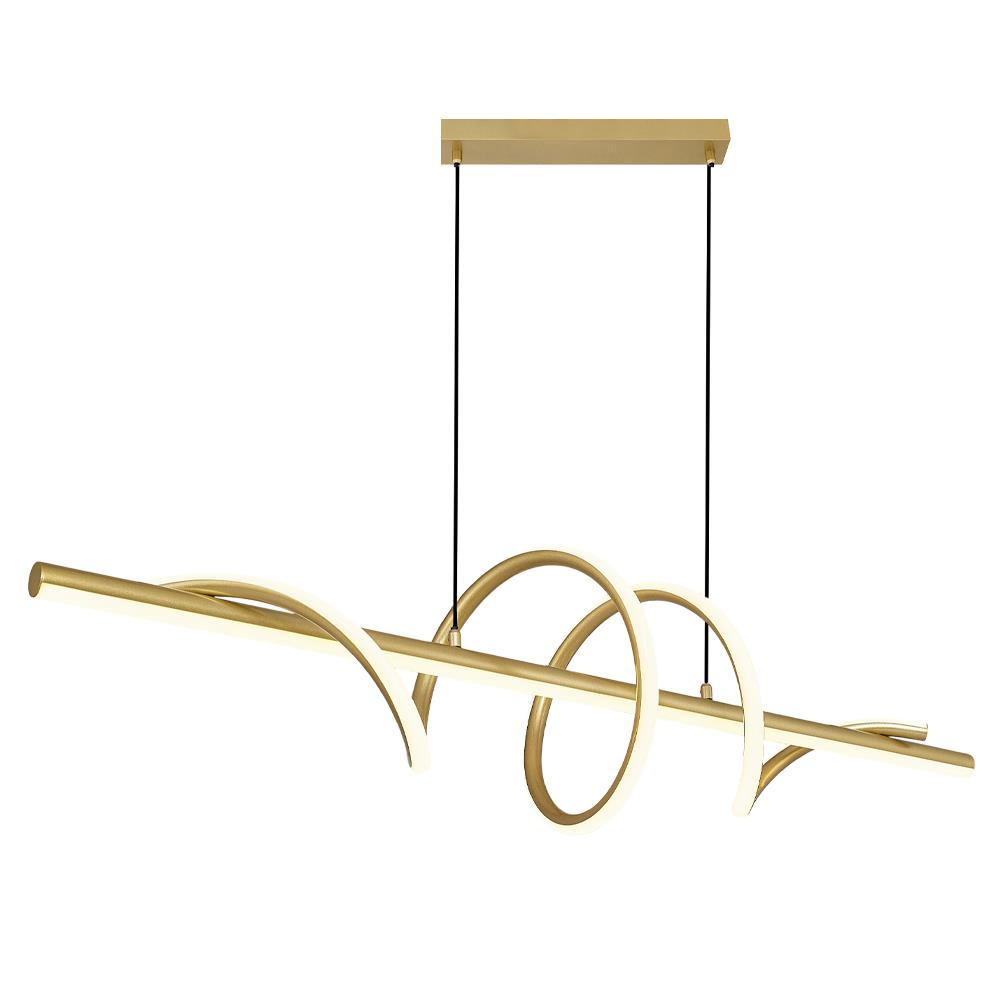 Metal Helical Uzun Sarkıt Avize 120 cm — görsel 3
