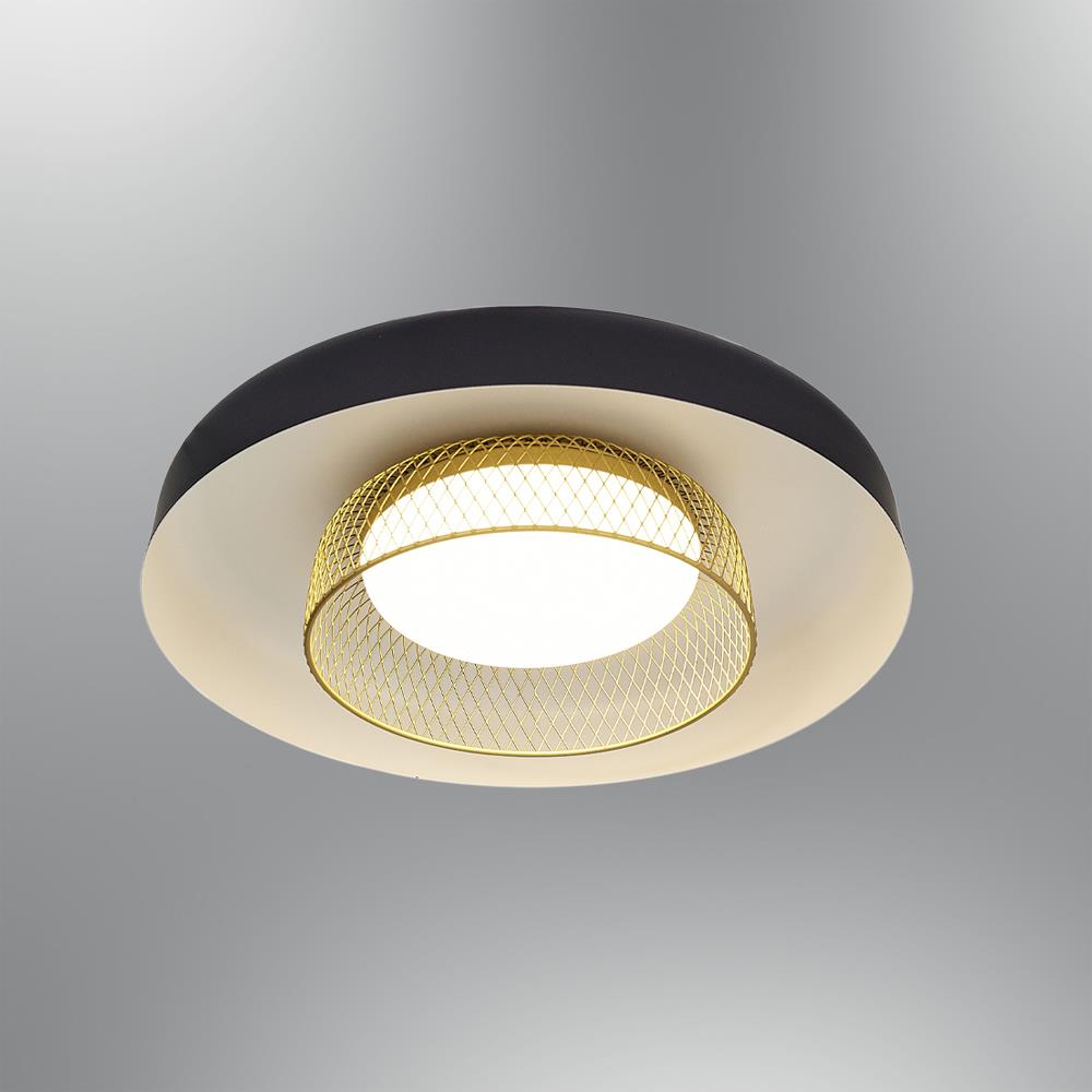 Siyah Metal Petiti 34cm Plafonyer Armatür 10 cm — görsel 6